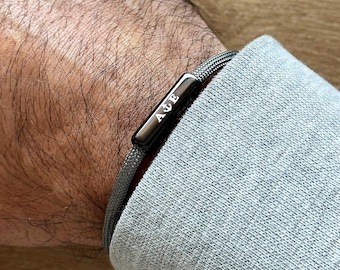 Personalized Sailing Rope Bracelet | Up to 4 Sides Engraving | Perfect as a Gift | Waterproof | Unique Jewelry Just Like You