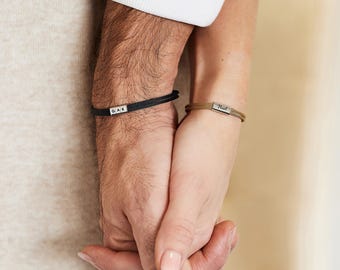 Personalized Couple Bracelet | Partner Jewelry | Sailing Rope Couple Bracelets | Minimalist | Waterproof | Couple Gift | Friendship