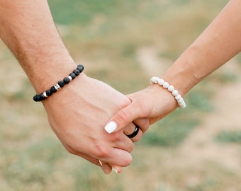 Bracelet couple personnalisé - bracelet couple - ensemble bracelets couple - bracelet personnalisé pour couples