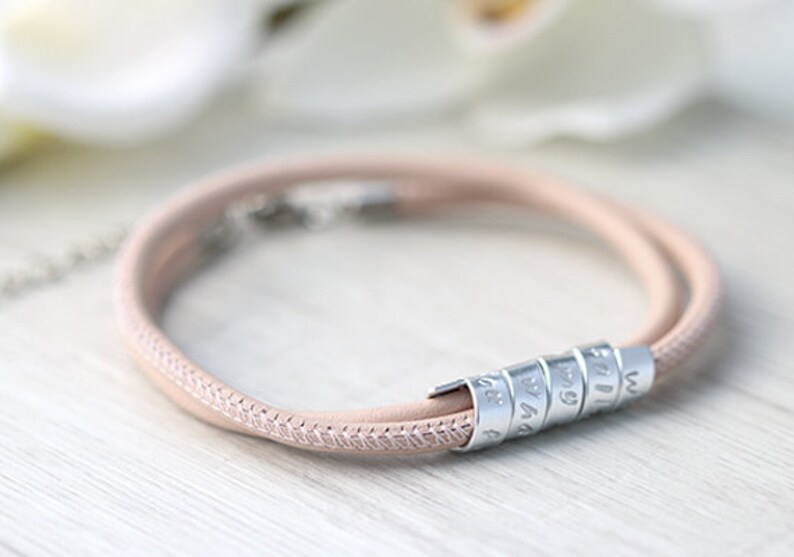 Womens Birthday Gift Birthday Bracelet Womens Leather Etsy