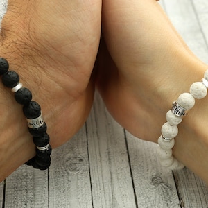 Bracelets partenaires - bijoux partenaires - bracelets partenaires pierre de lave - bracelets partenaires pierre de lave