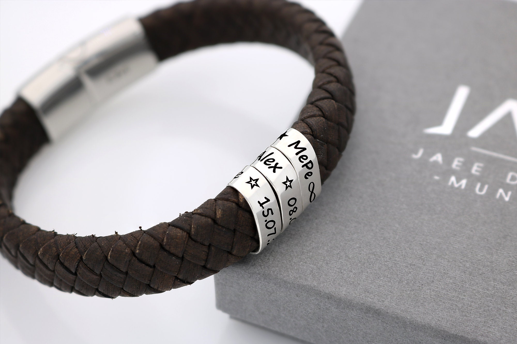 Engraved Bracelet for Him Engraved Bracelet Mens Engraved Etsy