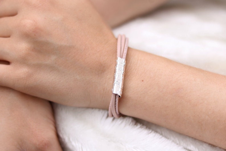 Leather anniversary bracelet - Leather bracelets for women - Ann Leather anniversary bracelet - Leather bracelets for women - Ann