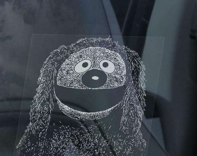 ROWLF Car Sticker  |   Muppets Show Dog Peeper Window Sign  |  Fan Gift Idea -V01