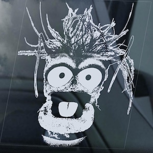 PEPE Car Sticker, Muppet Show Window Laptop Bumper Decal Peeper Prawn Sign - V01