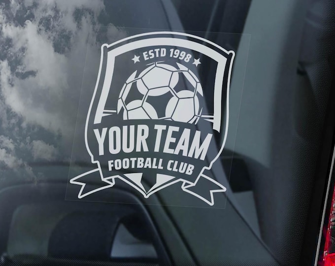 Any Sports Team Logo Sticker - ANY CUSTOM DESIGN! - Car Window Laptop Bumper Club Decal Personalised Service