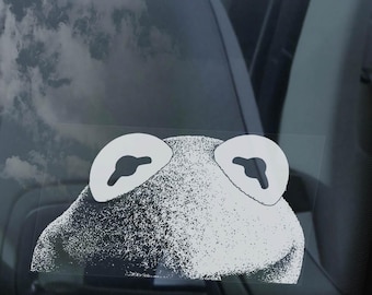 KERMIT Car Sticker, Muppet Show Window Laptop Bumper Decal Peeper Frog Sign - Choose your design!
