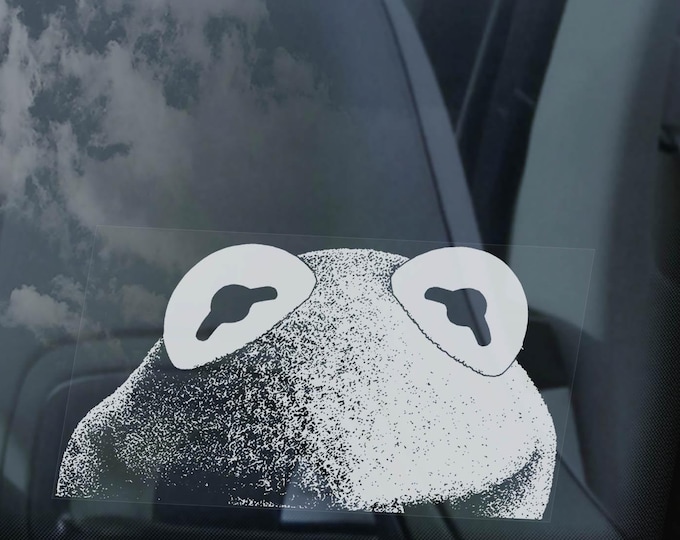 KERMIT Car Sticker, Muppet Show Window Laptop Bumper Decal Peeper Frog Sign - Choose your design!