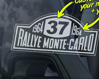 ラリーモンテカルロ　看板 DUNLOP ラリーモンテカルロ DUNLOP ステッカー : ミニマルヤマ - 通販