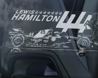 ルイス ハミルトン 44 ステッカー、スクーデリア フェラーリ F1
