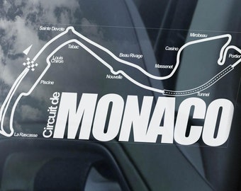 STICKER A4 GRANDS PRIX FORMULE 1 MONACO Monte Carlo Autocollants 24x32 cm F1 EUR 4,95 - FR