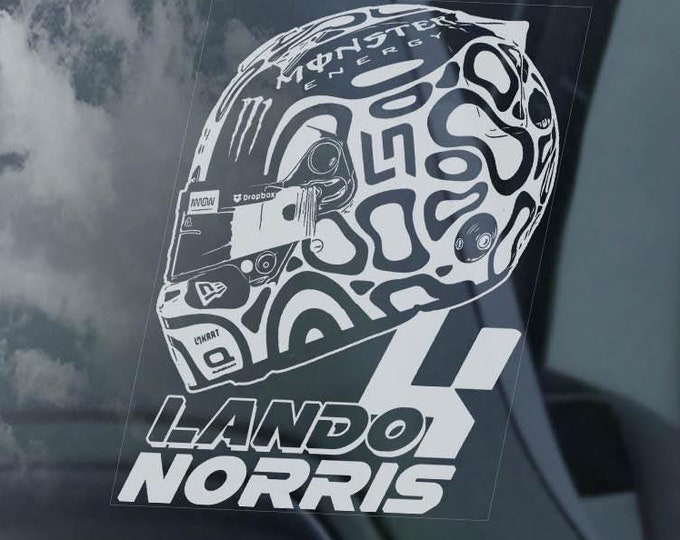 Lando Norris #4 Car Sticker, Formula One F1 Window Decal Gift - CHOOSE YOUR DESIGN!