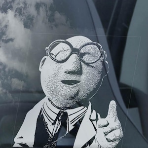 Dr. Bunson honingdauw autosticker, muppetshow schattig kijkvenster laptop bumper sticker bord - KIES JE ONTWERP!