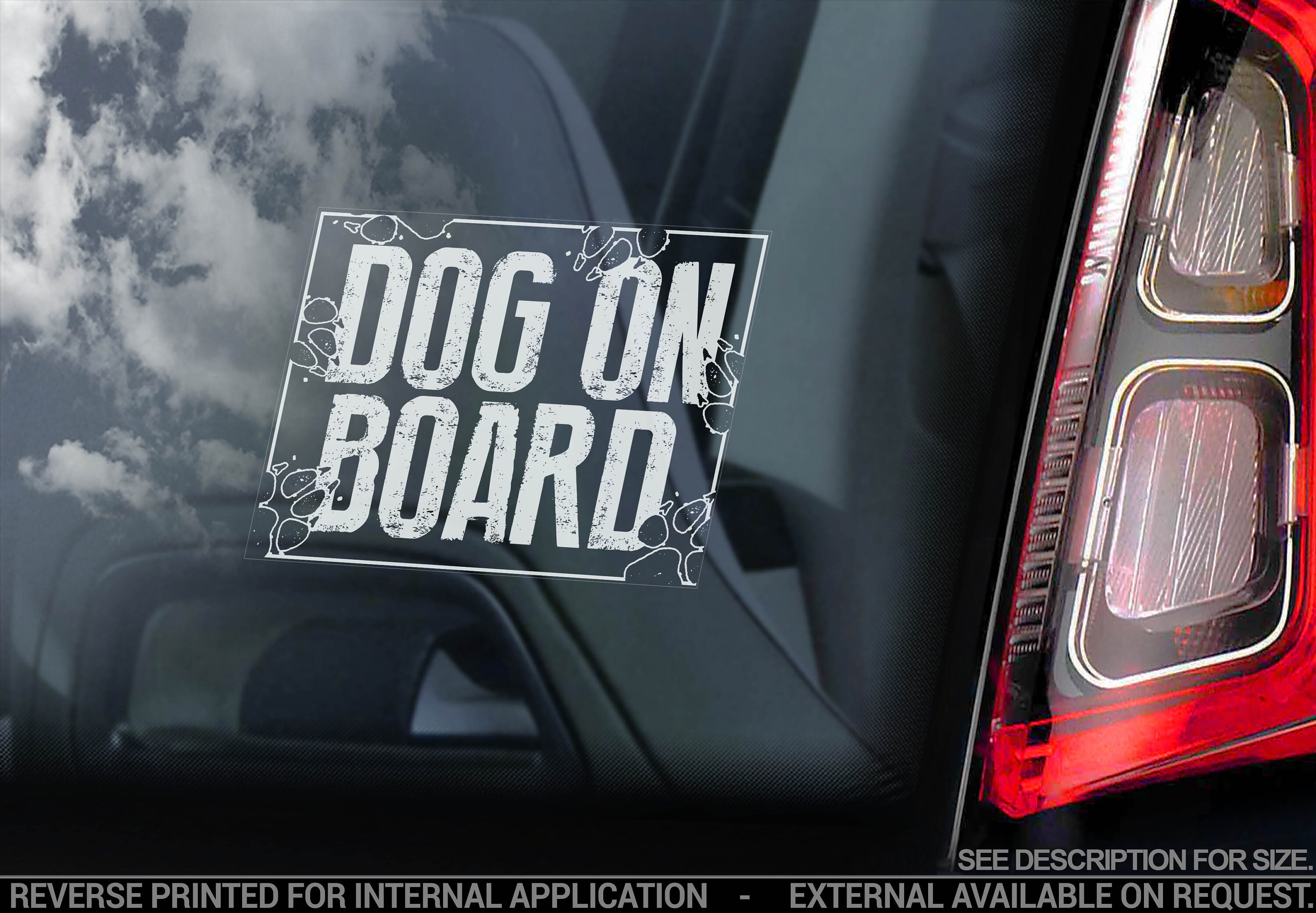 Dog on Board Aufkleber │My-Foil Online Shop