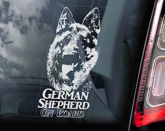 German shepherd on board clearance sticker