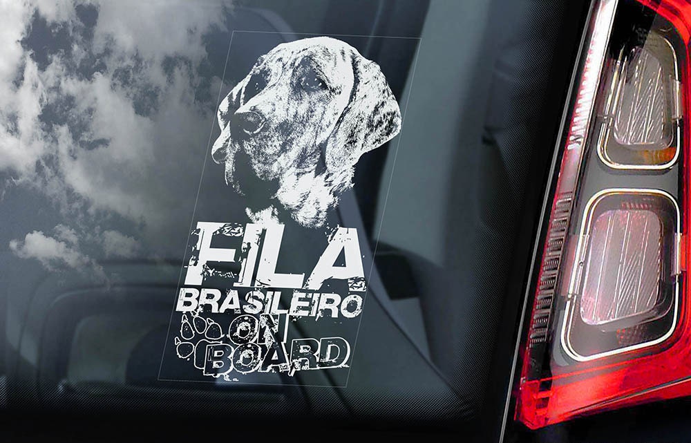 Decalques de animais Fila Brasileiro Adesivo de carro decalque de