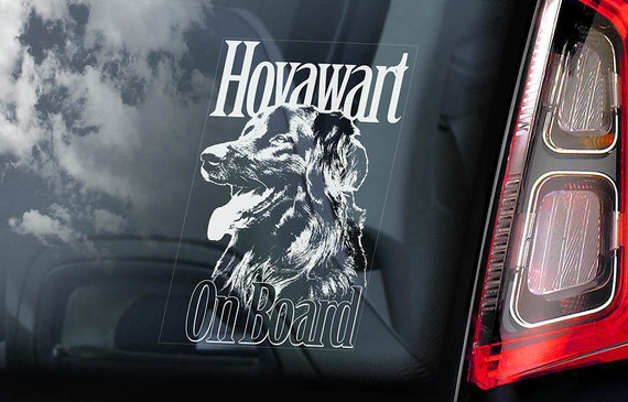 Hovawart on Board - Car Window Sticker - Hovie Dog Sign Decal - V01