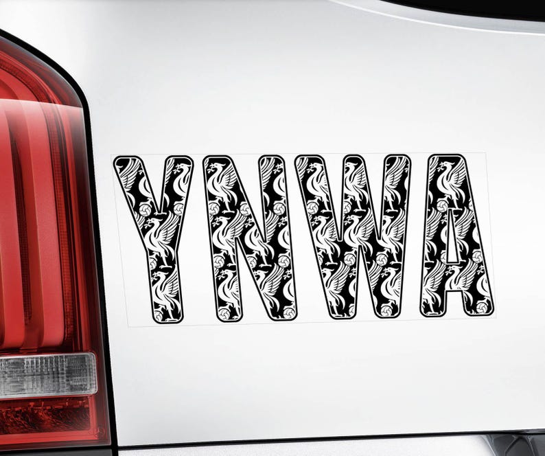 YNWA Car Sticker - Liver Bird Window Decal Gift Idea Liverpool Football ...