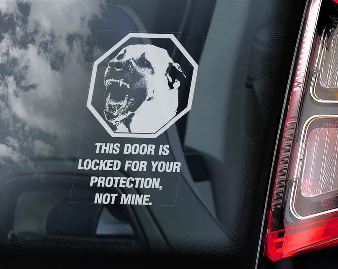 Anatolian Shepherd on Board - Car Window Sticker - Dog Security Sign Decal Gift - V06