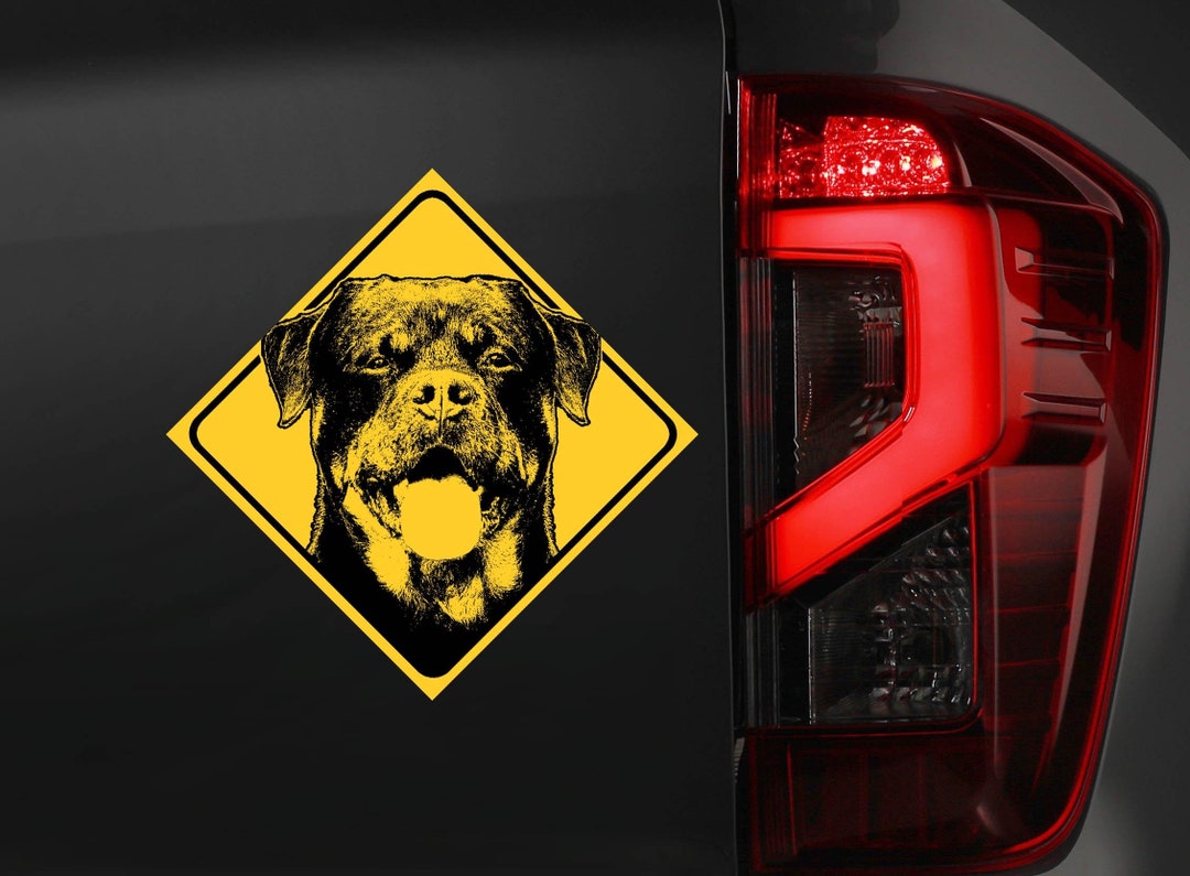 ROTTWEILER Sticker - Beware of the Dog Warning Sign Car Decal Home ...