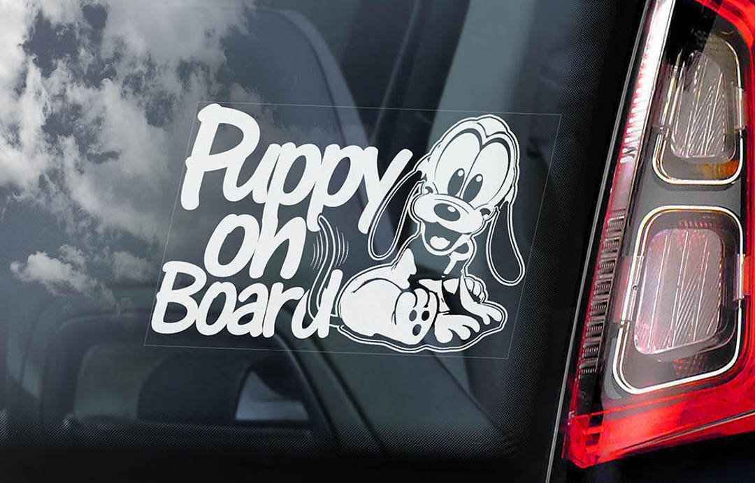Staffordshire Bull Terrier Car Sticker - Dog On Board Bumper Window