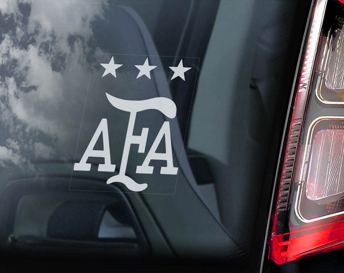 ARGENTINA FC - Car Window Sticker - AFA La Albiceleste Football Club Sign Decal - V02
