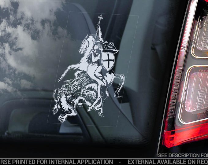 Knights Templar Car Sticker - CHOOSE YOUR DESIGN - Masonry Freemason Illuminati Window Decal Logo Sign