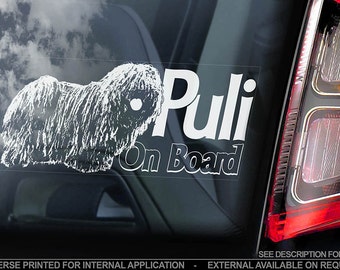 Dog On Board English British Bumper Window Decal V01BLK