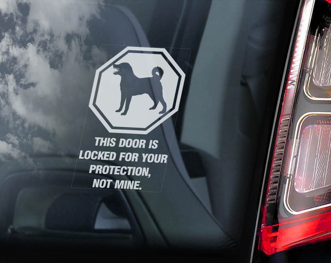 Anatolian Shepherd on Board - Car Window Sticker - Dog Security Sign Decal Gift - V04