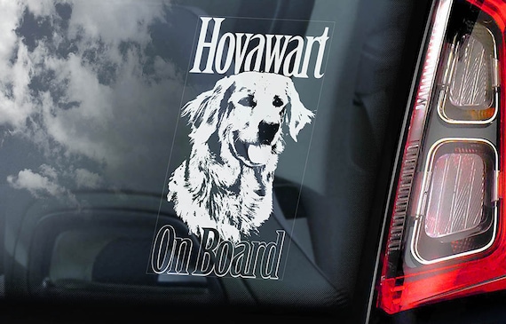 Hovawart on Board - Car Window Sticker - Hovie Dog Sign Decal - V03