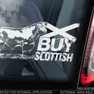 BUY SCOTTISH Car Sticker - Window Bumper Decal Sign British Farmer Farming Tractor Brexit