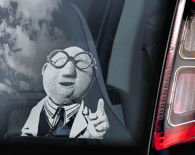 Dr Bunson Honeydew Car Sticker, Muppet Show Cute Peeper Window Laptop Bumper Decal Sign - CHOOSE YOUR DESIGN!