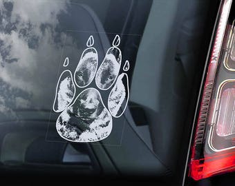 Belgian Malinois on Board - Car Window Sticker - Mechelse Herder Security K9 Dog Sign Decal  -V23