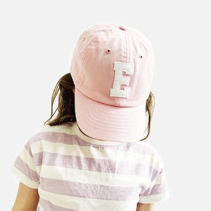 Kids Initial Baseball Hat, Kid's Monogram Hat, Personalized Toddler Gift, Boy's Baseball Hat, Kids Easter Gift, Girls Baseball Hat image 1