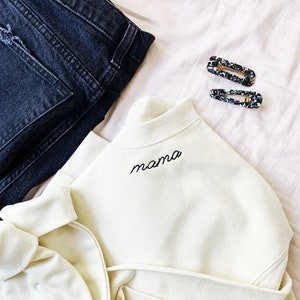Mama Embroidered Sweatshirt, Modern Mama Shirt, Mama Sweatshirt, Gift for Mom, Mother’s Day Gift, Mama Gift, Mom Gift