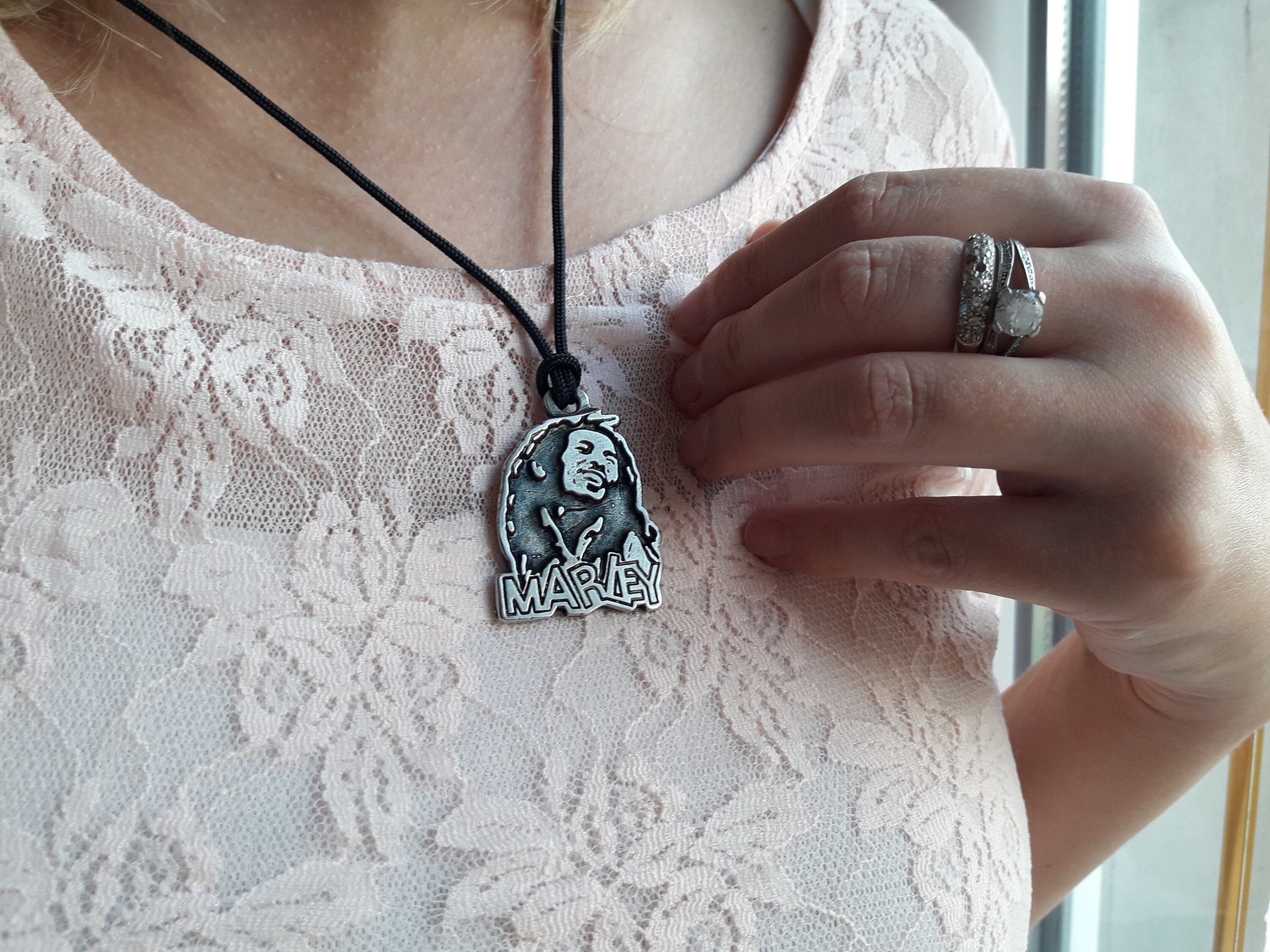 ボブ・マーリーの顔のネックレスペンダント、ラスタジュエリー