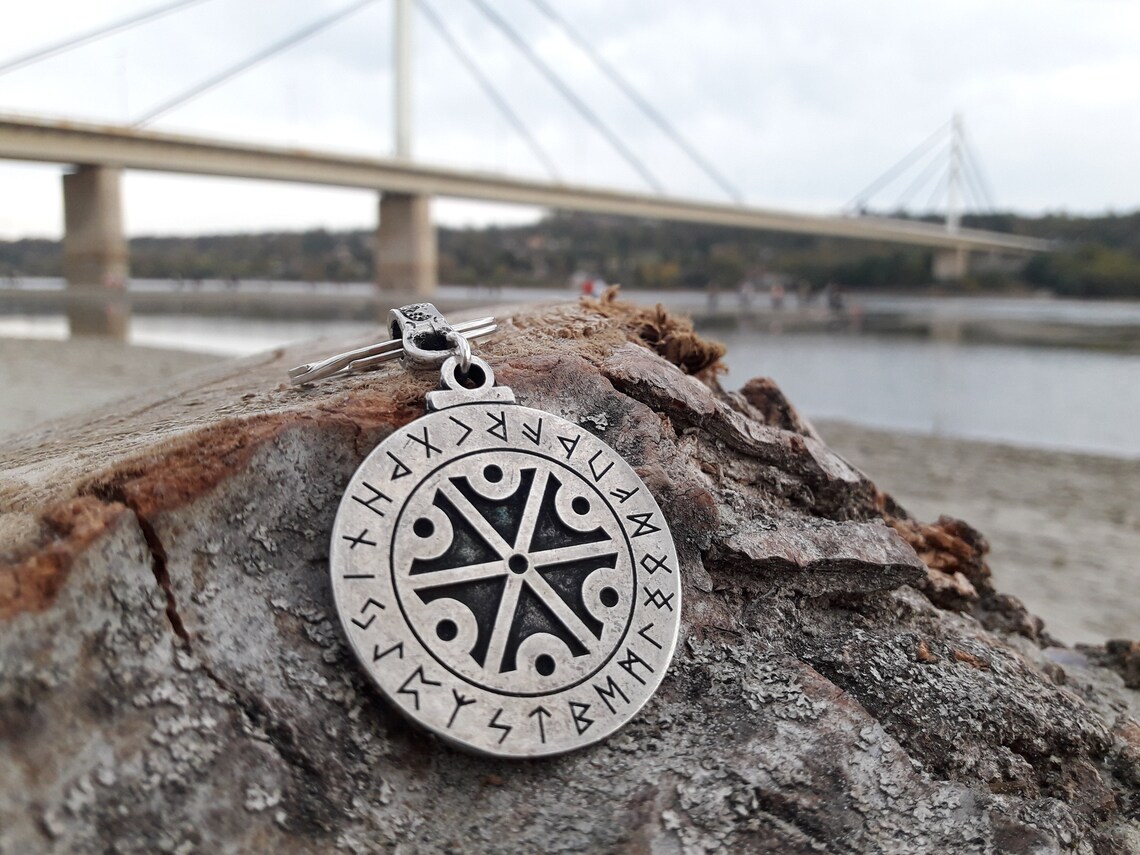 Perun God Slavic Mythology Symbol Talisman Rune Alphabet Necklace ...