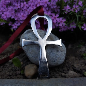 BIG Ankh cross Egyptian,Key of Life Cross,Big ANKH occult esoteric metal cross pendant,Religious Symbol of Eternal Life,cross for sew up