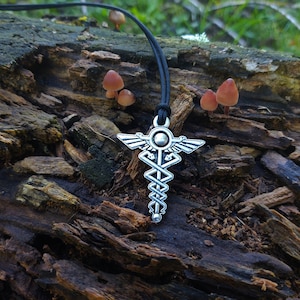 Hermes Caduceus Necklace keychain,Greek symbol of medicine necklace keychain,Hermes  Olympian god in Greek charm,Greek mythology keychain