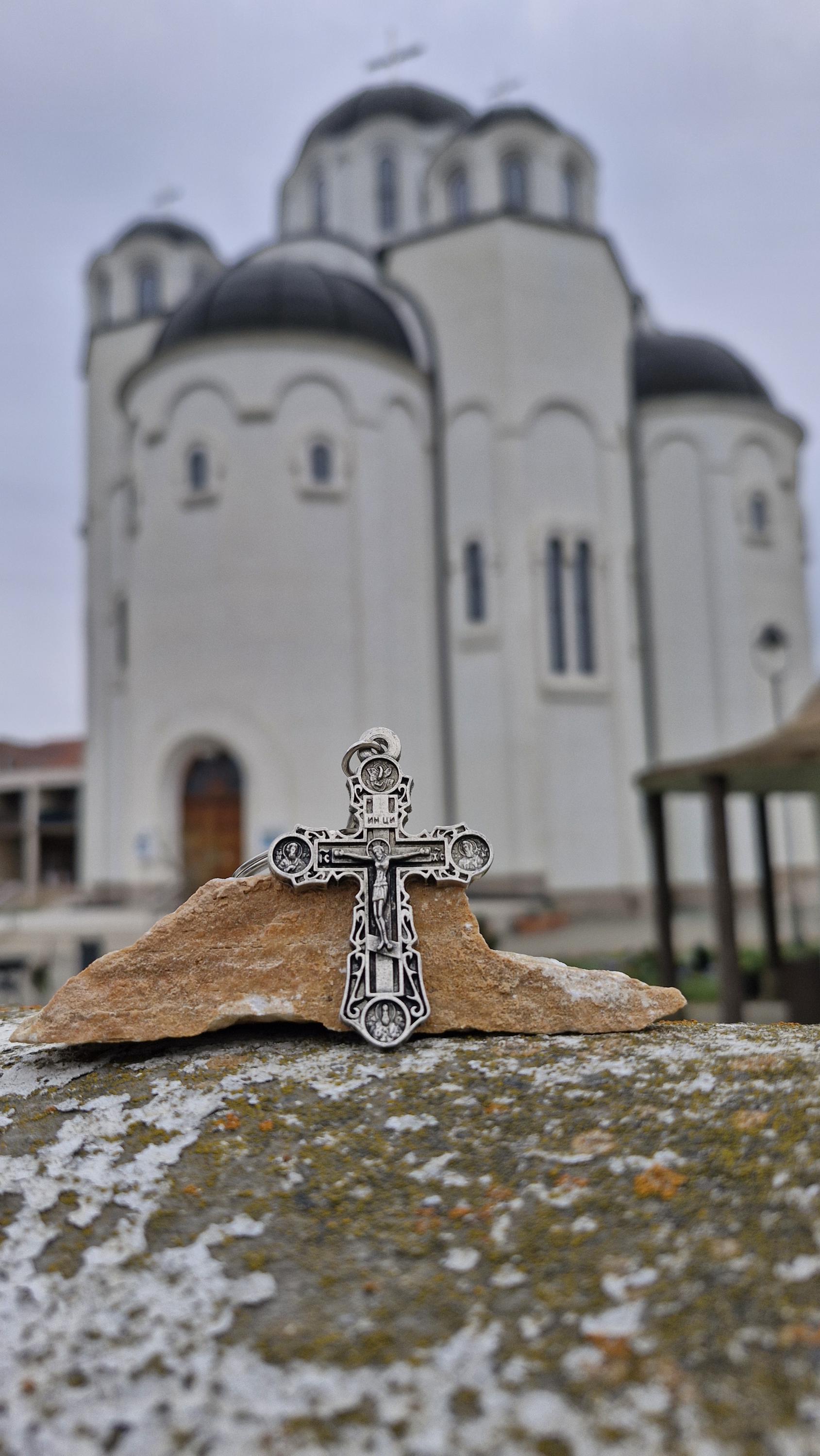 Orthodox Cross Necklace Jesus Crucifix Pendant,serbian Christian ...