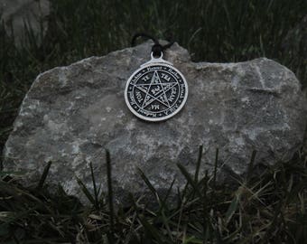 Solomon tetragrammaton necklace,Solomon pentagram keychain,Solomon Pentacle pendant,Protective talisman,King Solomon charm,Solomon key