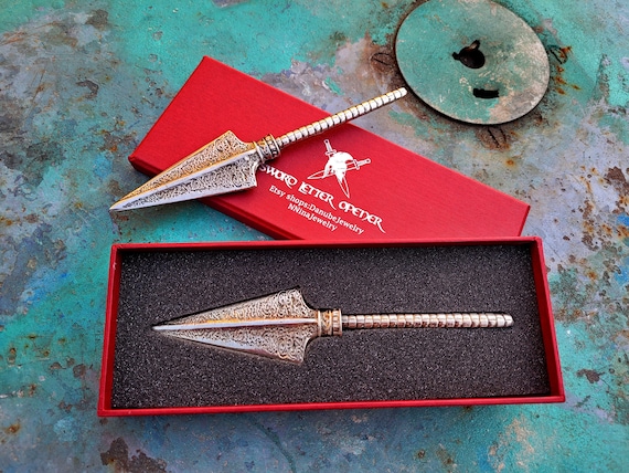 Medieval spear letter opener,Envelope opener viking spear,vintage spearhead letter opener,arrow miniature letter opener,warrior spear