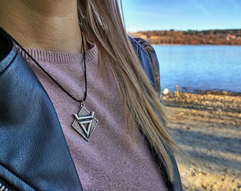 Veles,Volos Slavic God of earth & waters necklace,Veles God of Wealth Talisman Amulet,Pagan jewelry,Veles head amulet,rodnovers necklace