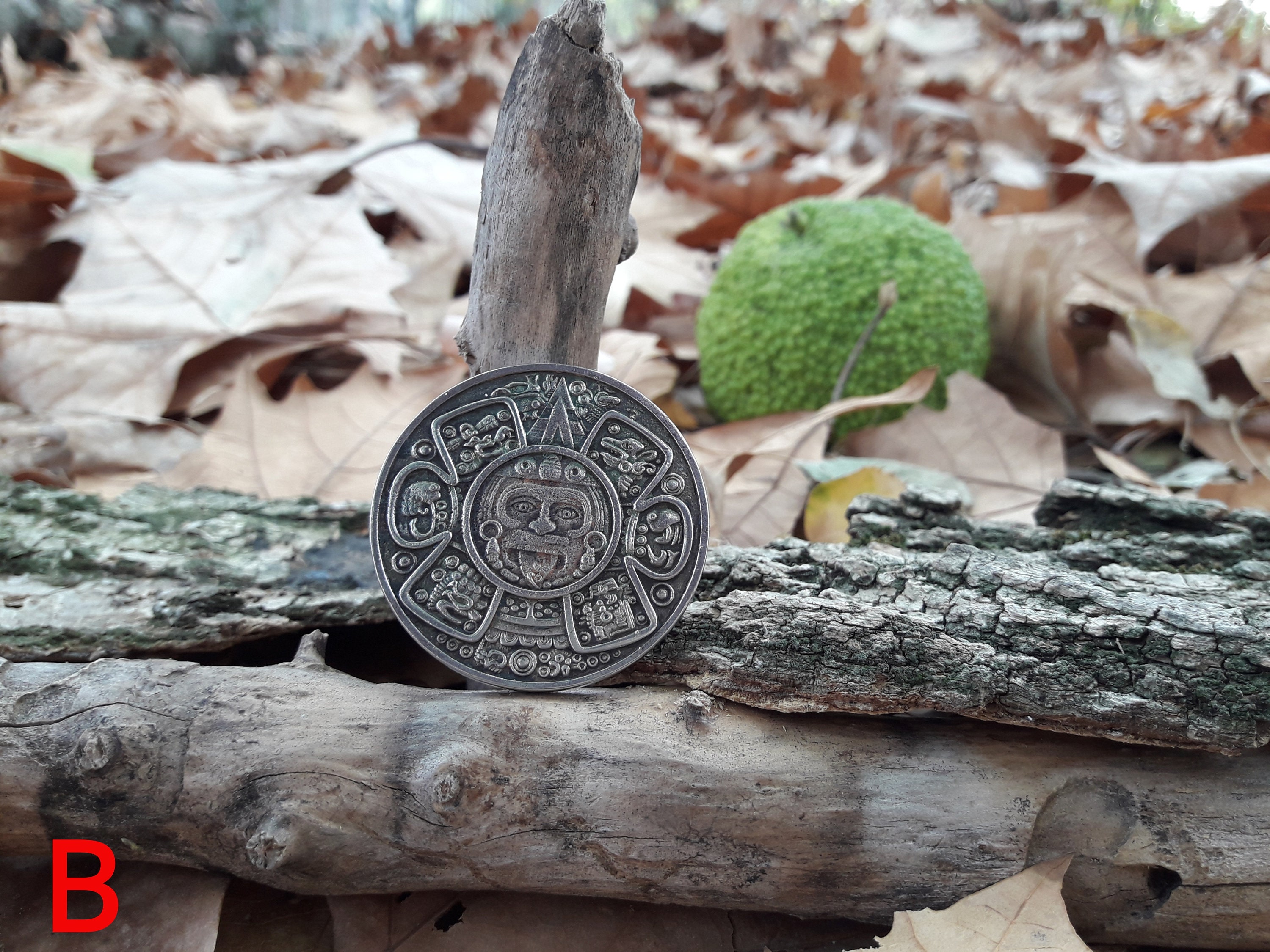 Aztec Mayan Calendar Zodiac Lucky Coin,mayan Prophecy,aztec Sun God ...