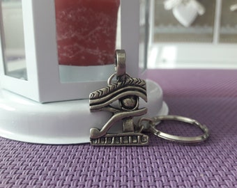 Eye of Horus-Wadjet  ancient Egyptian symbol of protection necklace and keychain,Egyptian hieroglyphs,sun god Ra necklace,Osiris eye keyring