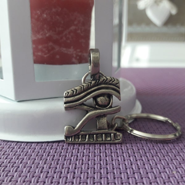 Eye of Horus-Wadjet  ancient Egyptian symbol of protection necklace and keychain,Egyptian hieroglyphs,sun god Ra necklace,Osiris eye keyring