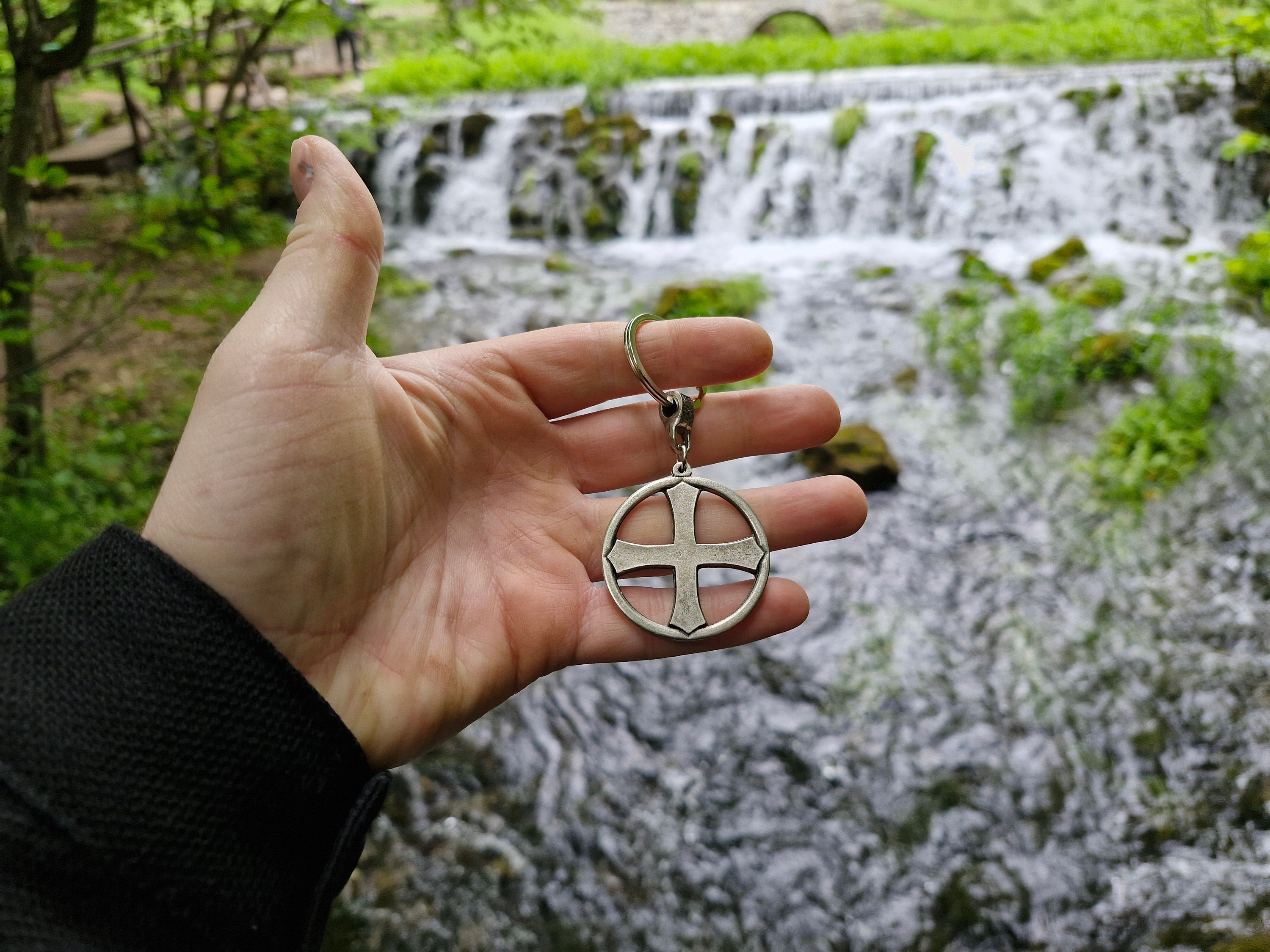 The Cross of the Holy Grail Pendant,unique Holy Grail Cross,jesus 