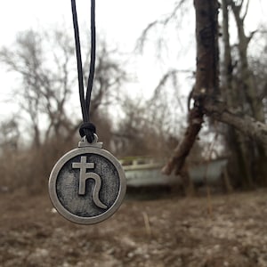 Saturn glyph Astrological symbol necklace and keychain,astrology sign of Capricorn,Zodiac Jewelry,Planetary Saturn Glyph amulet necklace