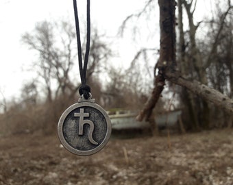 Saturn glyph Astrological symbol necklace and keychain,astrology sign of Capricorn,Zodiac Jewelry,Planetary Saturn Glyph amulet necklace