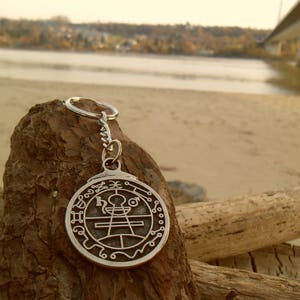 Key of Solomon necklace,Secret Seal of Solomon keychain,Protection talisman,The Greater Key of Solomon amulet keychain,Israel King Solomon